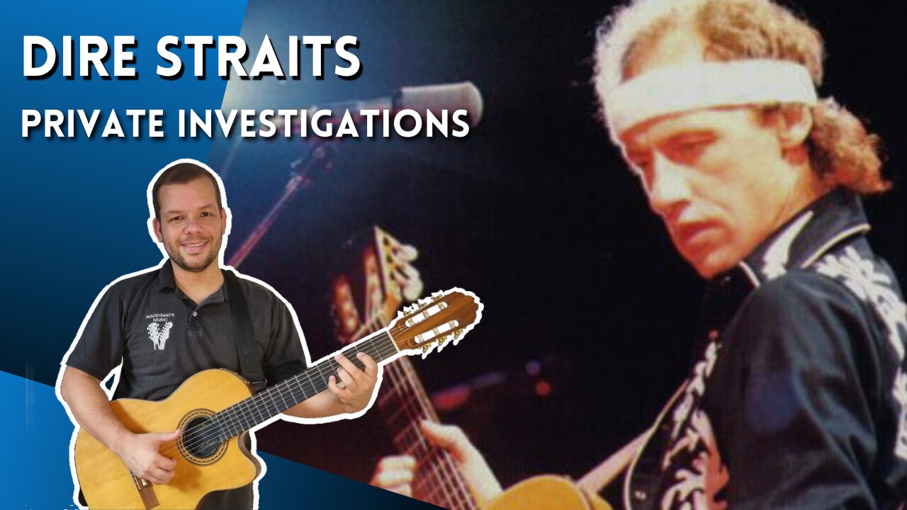 Como tocar PRIVATE INVESTIGATIONS (Dire Straits) - Aula Completa + PDF