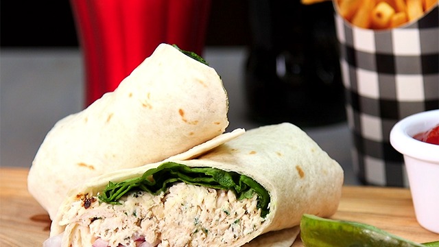 Chicken Caesar Wraps