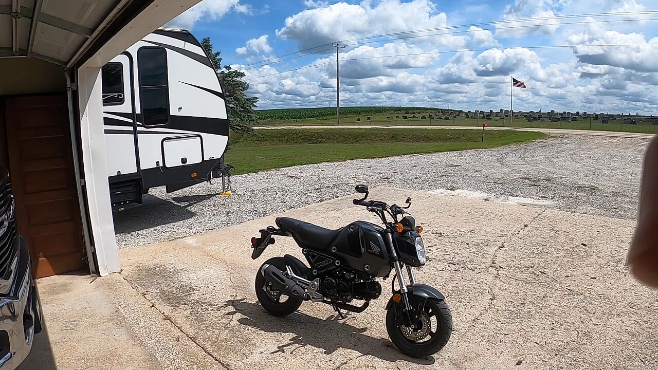 Big guy on a Honda grom.