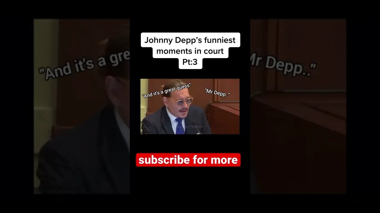 Funny moments from Johnny deep trial #shorts