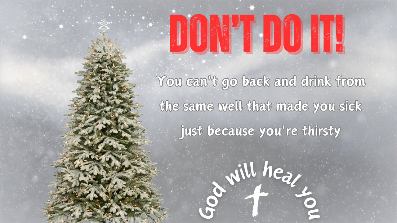 Don't do it 💕 God will heal you!