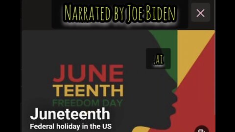Biden reads Trump's Juneteenth message.