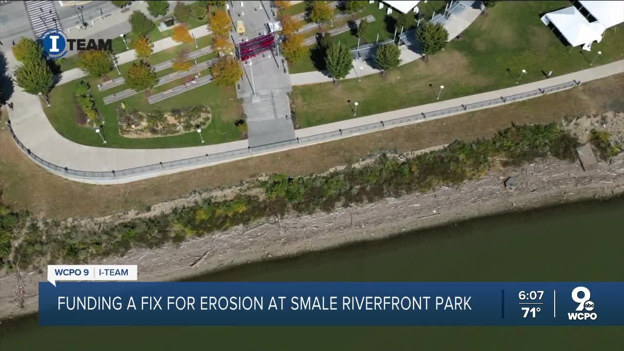 Cincinnati parks director says Smale eroding into Ohio River