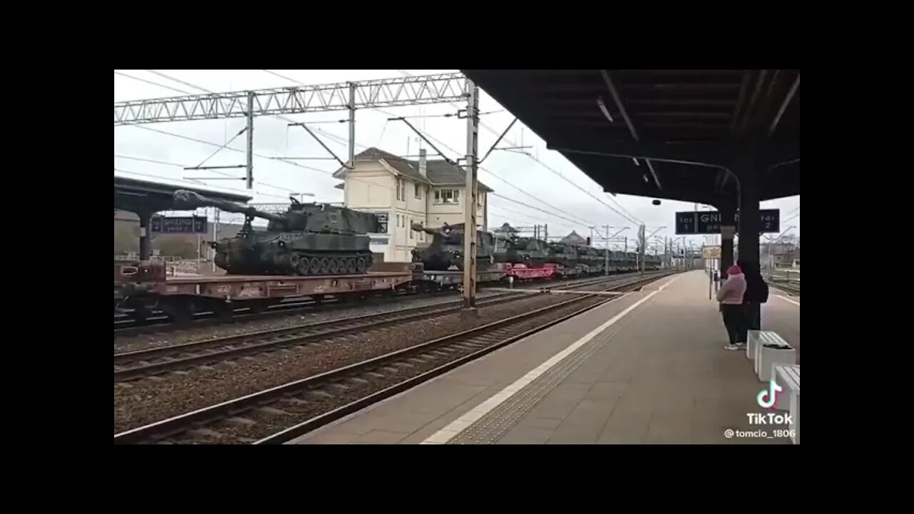 🇩🇪Немецкая бронетехника перебрасывается в Польшу ближе к границе с Белоруссией