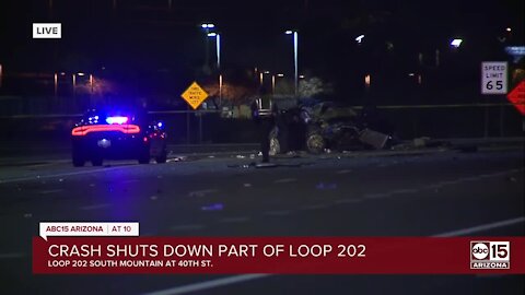 Crash shuts down part of Loop 202