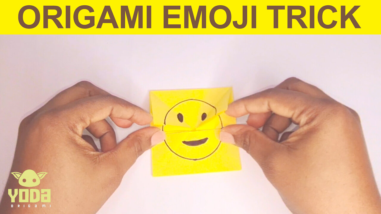 How To Make an Origami Emoji Trick - Easy And Step By Step Tutorial