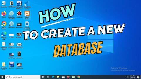 How to create a new database in XAMPP MySQL | 2024