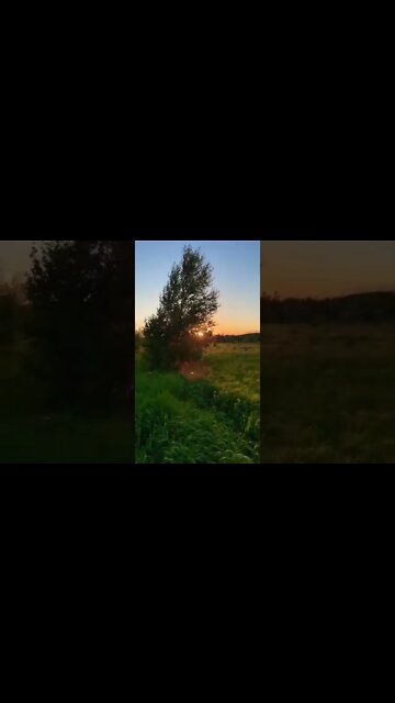 Sunset in mid June in Canada