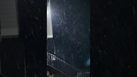 Snow Falling In Monticello Arkansas On 1/10/21