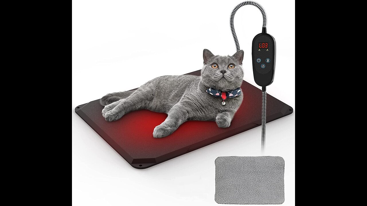 Pet Heating pad Large Heated Dog Bed Cat Heating pad Indoor Electric Dog Heating pad Water Resi...