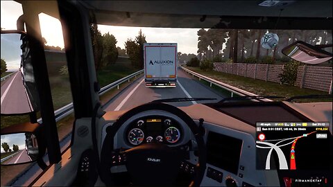 Euro Truck Simulator 2 DAF XF Tractor Head Menuju Rostock Jerman Membawa Muatan Sampah Rumah Sakit