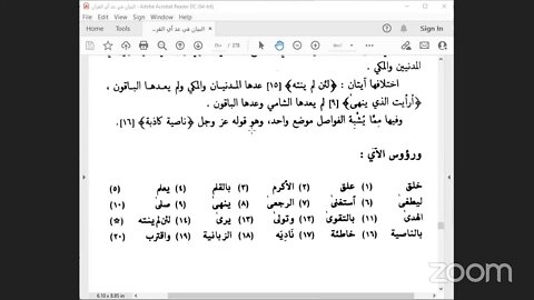 36- المجلس رقم [ 36 ]ك تاب : البيان في عد آي القرآن ص: 273، تابع بَاب المكي والمدني : سورة والفجر