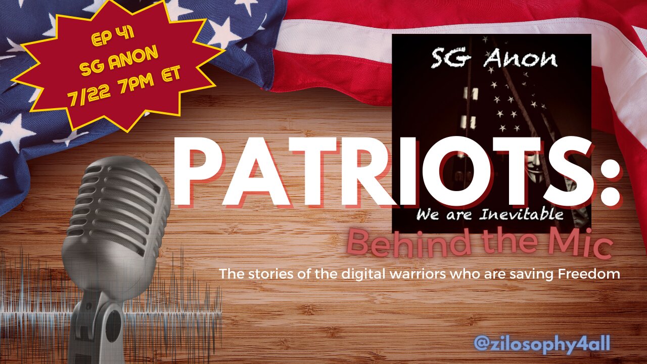 Patriots Behind The Mic #41 - SG Anon (Take 2!)