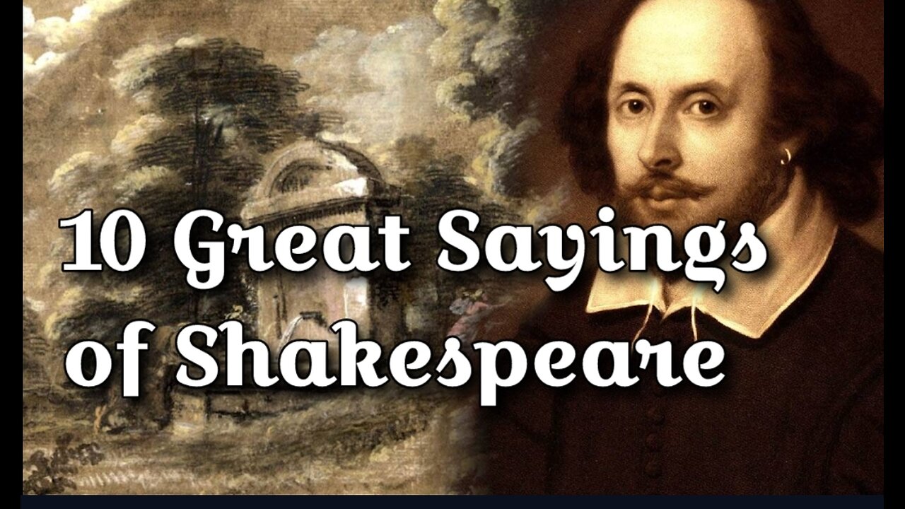 10 Great Sayings Of Shakespeare