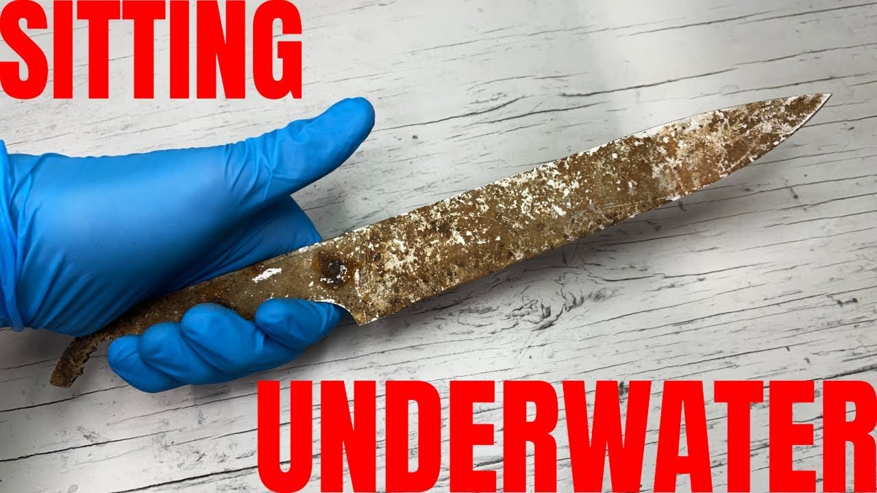 Restoring KNIFE THAT'S BEEN SITTING UNDERWATER!!!