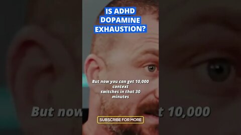 Is ADHD Dopamine Exhaustion? Neuroscientist Andrew Huberman on ADHD #shorts #adhd