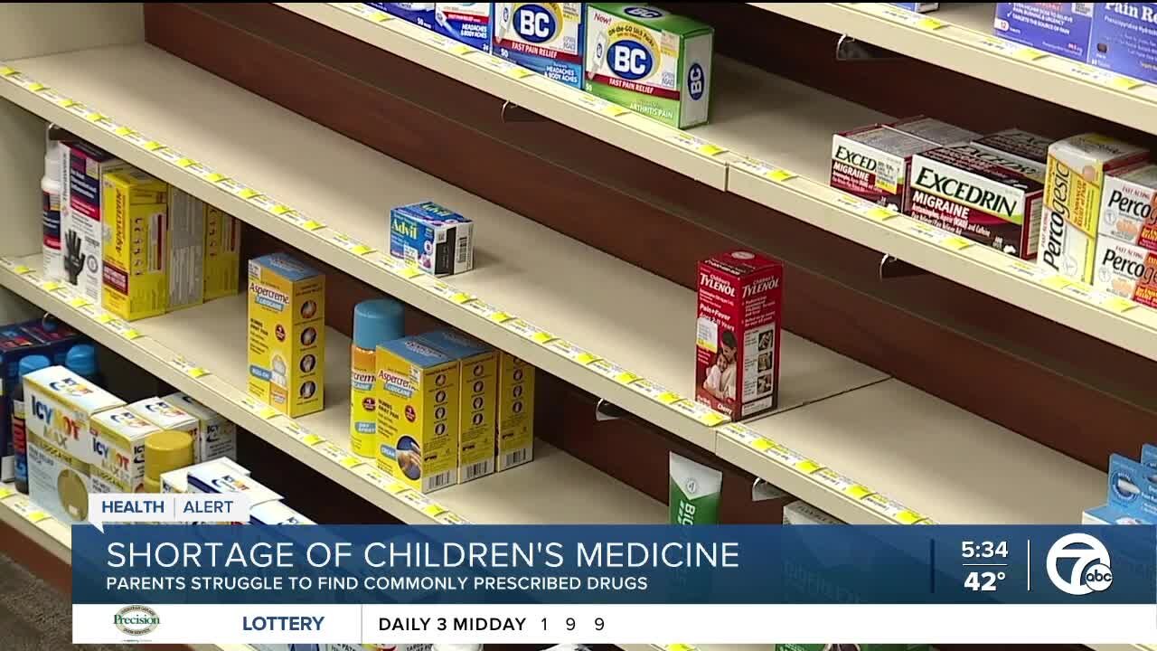 Metro Detroit parents struggle to find liquid amoxicillin