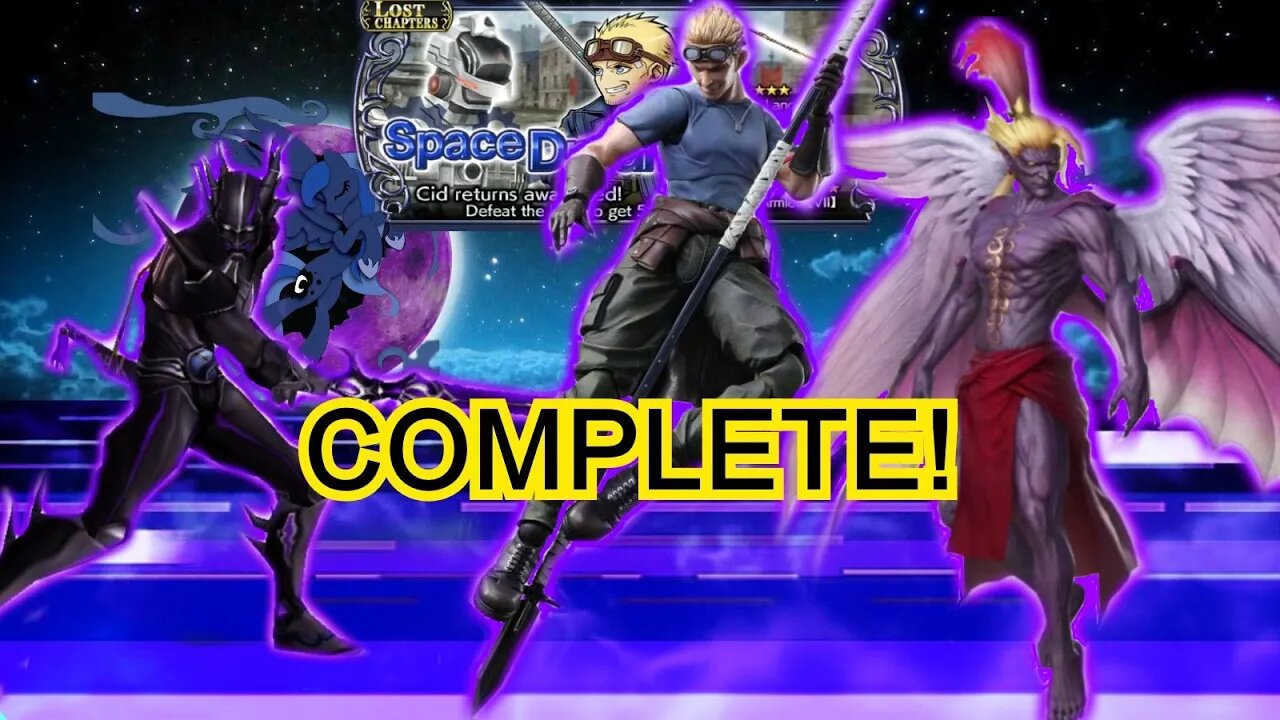 Cid Highwind COMPLETES "Space Dreams" campaign Hard and Easy mode / FF:DOO