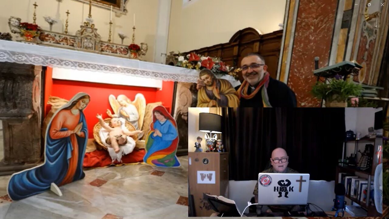 Bishop swapped Joseph for Josephine in his Christmas nativity scene. Matthew 1:18-25