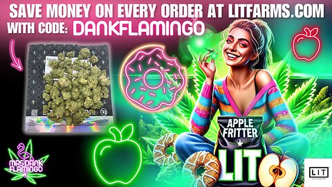 Trying Some Apple Fritter from LIT Farms! Mrs Dank Flamingo Review!!