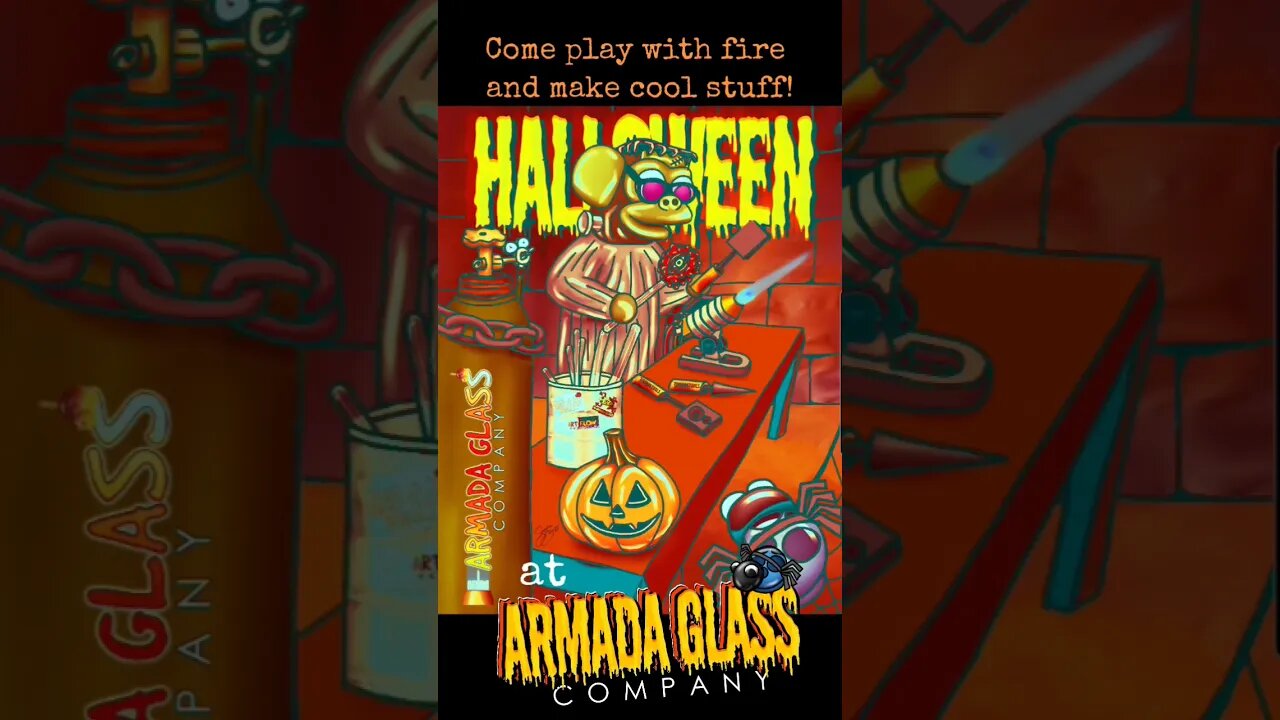 Come play with fire and make cool stuff! #glass #art #armadaglasscompany #fire #halloween