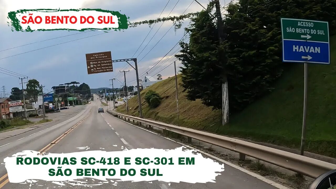 RODOVIAS SC-418 E SC-301 EM SÃO BENTO DO SUL