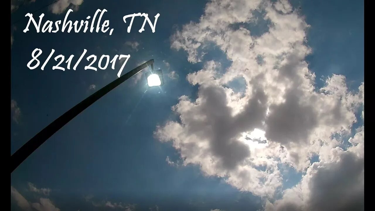 Total Solar Eclipse Time Lapse Nashville, TN (1080p HD)