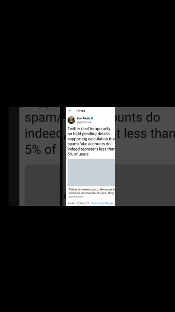 Twitter Shares Drop 19% Elon Musk Deal 'Temporarily on Hold' #cryptomash #cryptonews #viralvideo2022