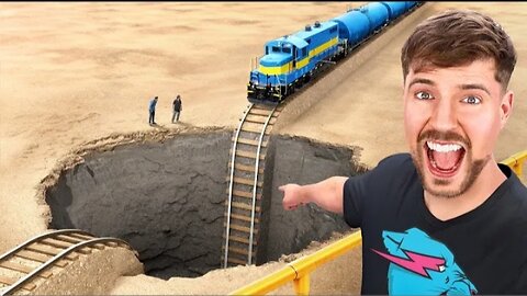 Train Vs Giant Pit