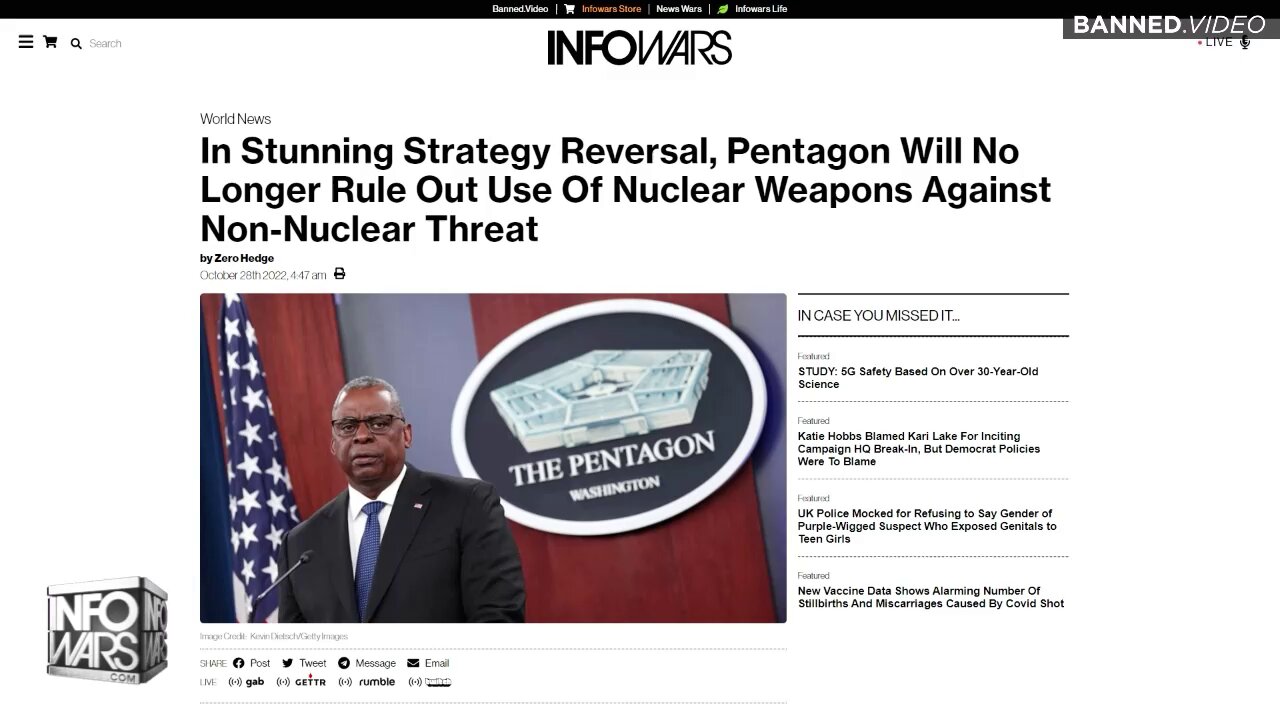 The Pentagon Declares It Will Strike Pre-emptively Against Non-Nuclear Threats