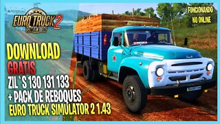 ▶️ETS2 1.43 CAMINHÃO ANTIGO ZIL 130 131 133 + PACK DE REBOQUES EURO TRUCK SIMULATOR 2