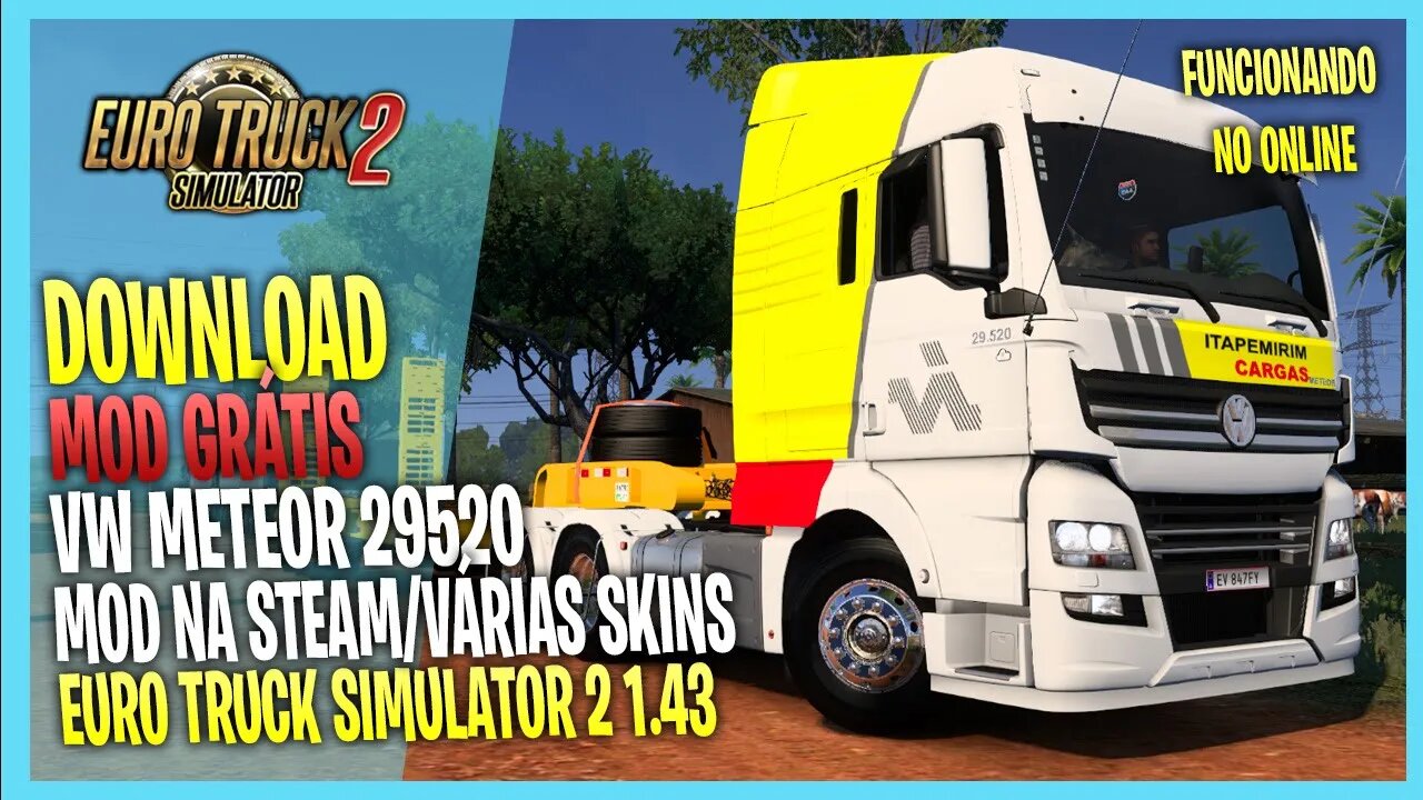 ▶️ETS2 1.43 VOLKSWAGEN METEOR 29520 MOD NA STEAM PARA EURO TRUCK SIMULATOR 2 1.43