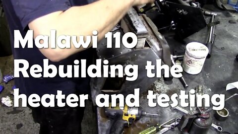 Malawi 110 Overhauling the heater blower and replace the matrix 300Tdi