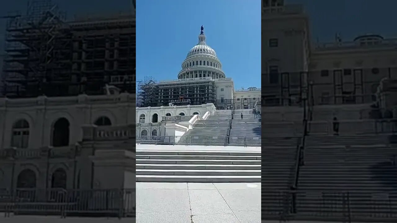 5/9/22 Nancy Drew in DC- Video 3- Back Side Capitol Construction- Mind Control in Statues???