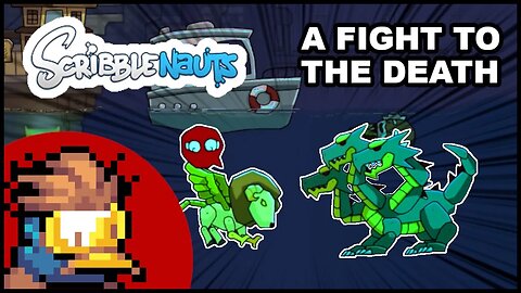 battling mythical creatures underwater in SCRIBBLENAUTS