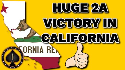 Huge 2A Win In California!