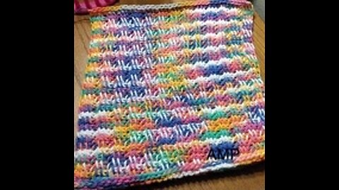 Tunisian Ladder Stitch ~~ No Curl Stitch ~~ Crochet a Dishcloth With Me