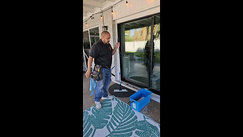 How we clean sliding glass doors.