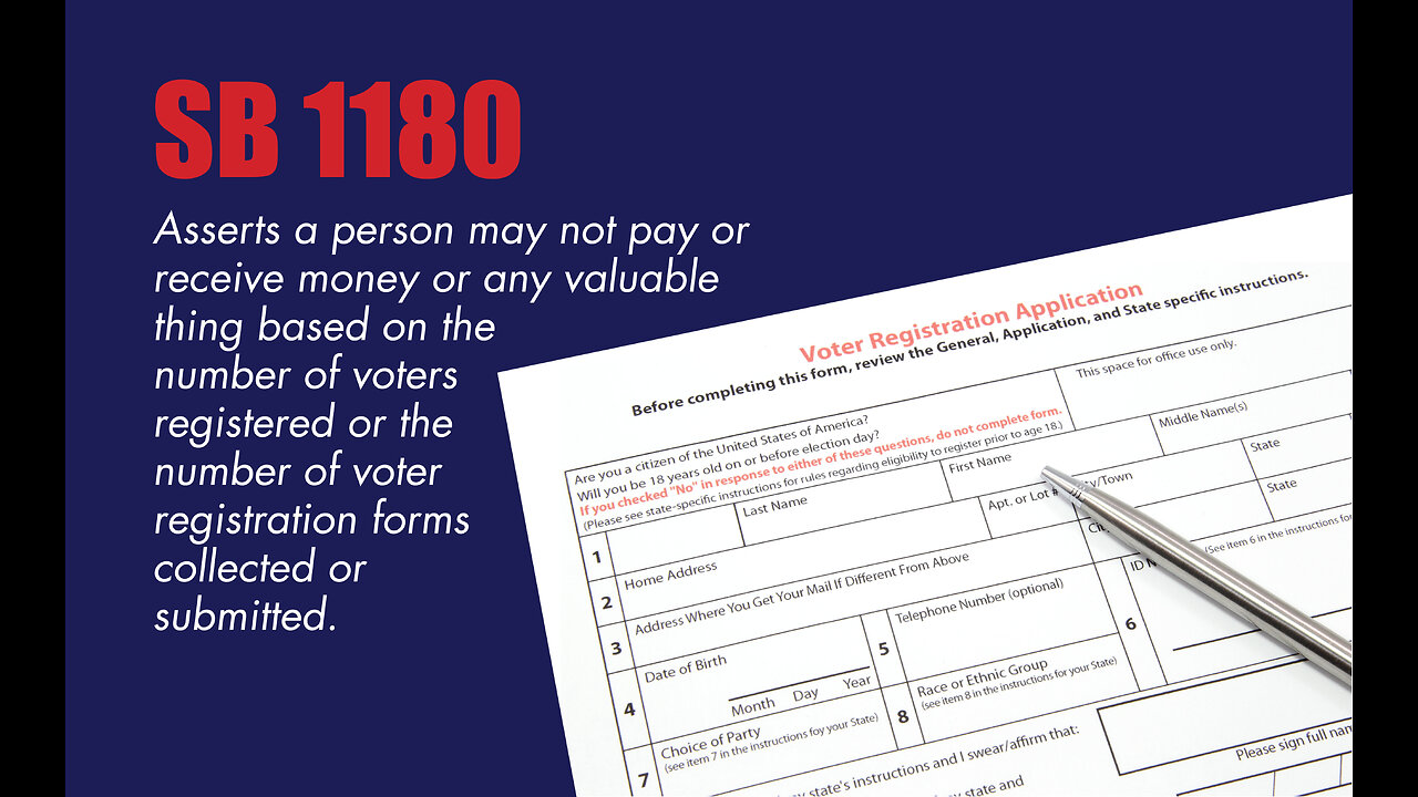 SB 1180 Voter Registration