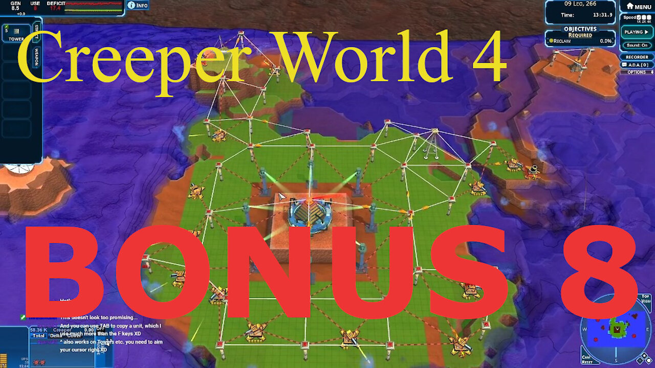 Let's Play Creeper World 4. Bonus 8 [Autobuild FPS 7]