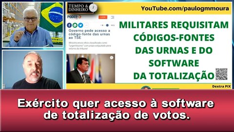 Exército quer acesso à software de totalização de votos.