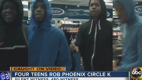 Police searching for 4 suspects in Circle K robbery