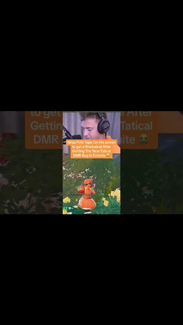 Ninja has to use tape for new dmr !! #fortnite #ytshorts