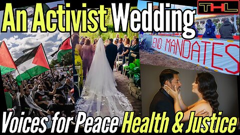 Advocating for the COVID Vax Injured, Free Speech and #FreePalestine at our Wedding!