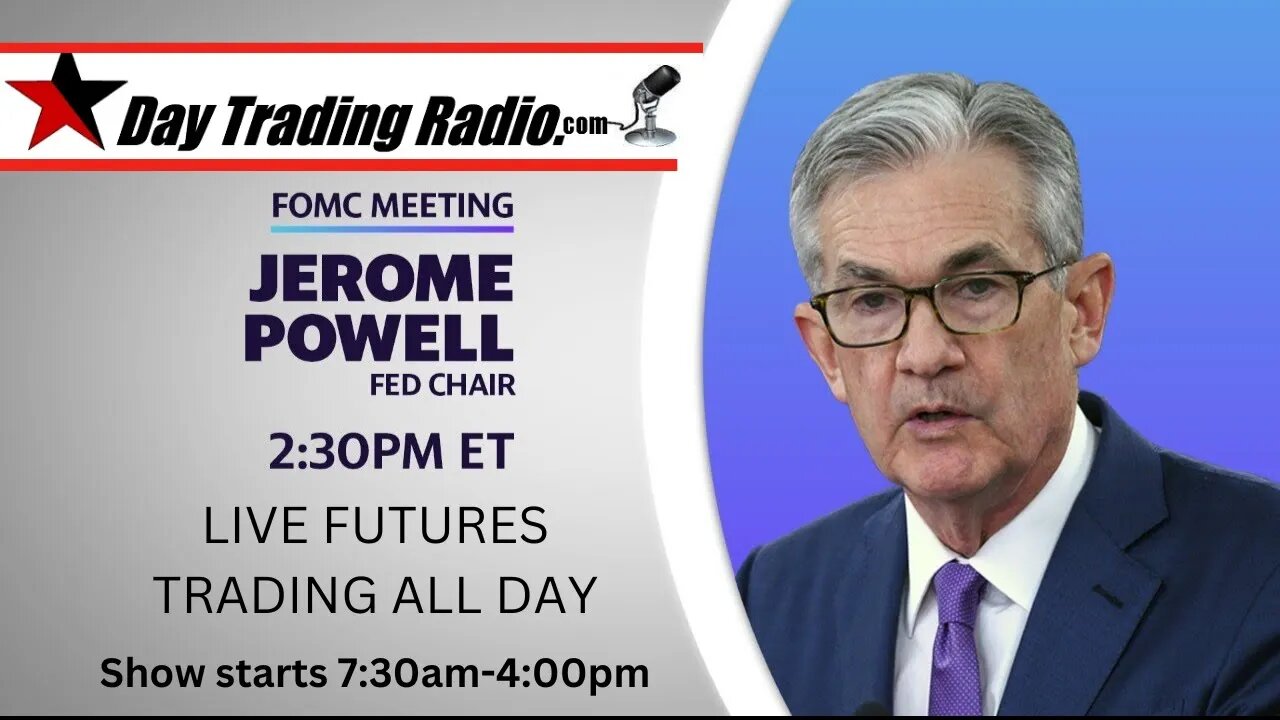 FOMC Day Live Trading with DayTradingRadio.com. $MES, $ES_F, #stocks