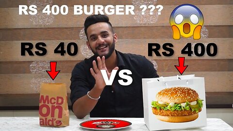 RS 40 BURGER VS RS 400 BURGER😱!!!