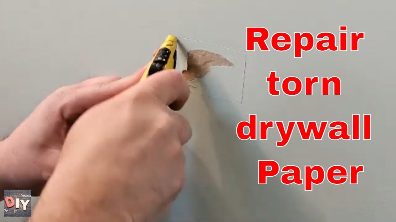 Repair Torn Drywall Paper