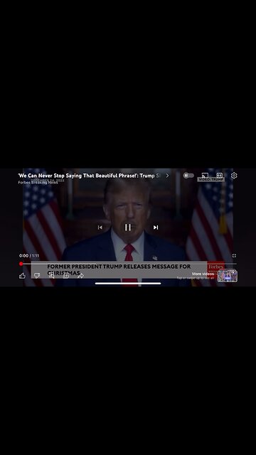 Donald Trump saying happy merry Christmas