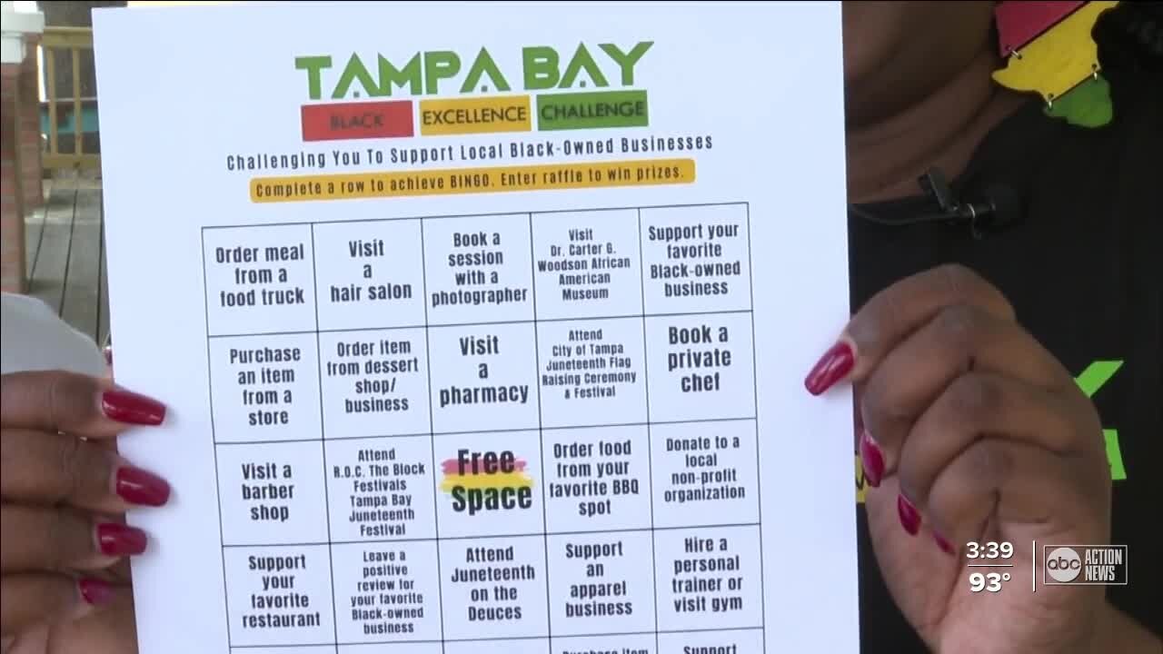 Tampa Bay moms create Juneteenth Bingo to help support Black-owned businessesKiva Williams and Karimah Henry have been blogging in support of Black-owned businesses for years, but this June they wanted to do something extra special for Juneteenth that wou