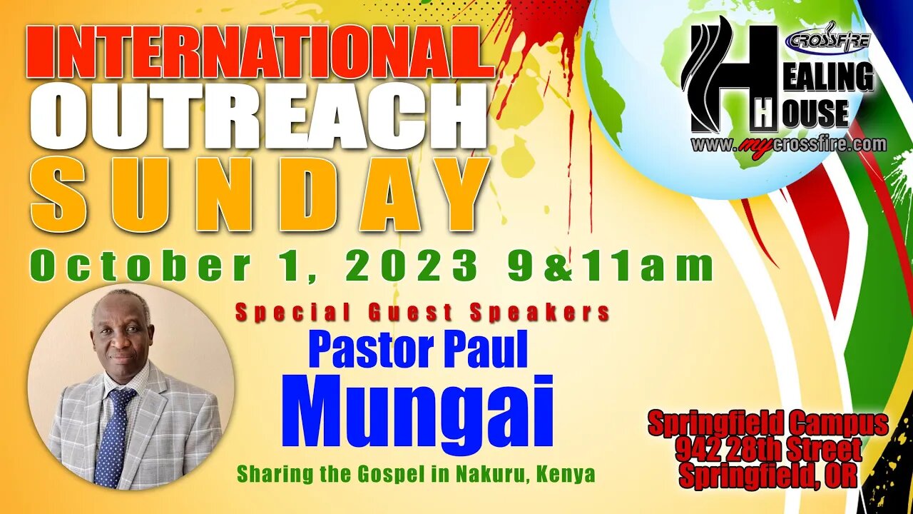 International Outreach Sunday (9 am) | Crossfire Healing House